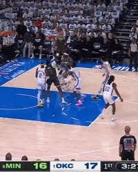 NG28-👊三分差距！森林狼首节已经命中5记三分，而雷霆1记三分未进